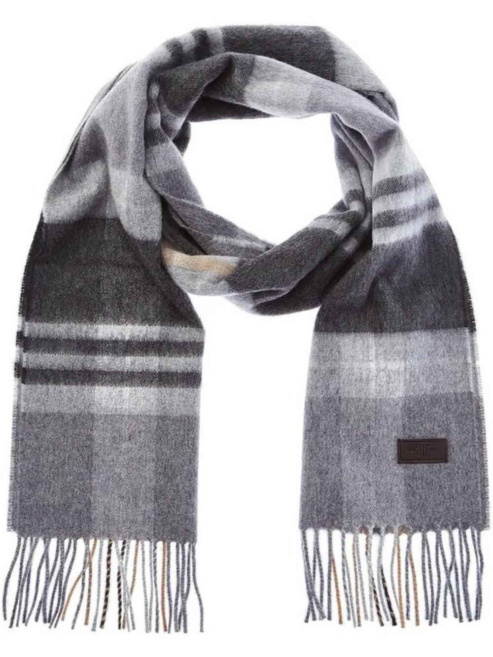 Luxurious Patterned 100% Cashmere Scarf for Men - Stylish Winter Accessory